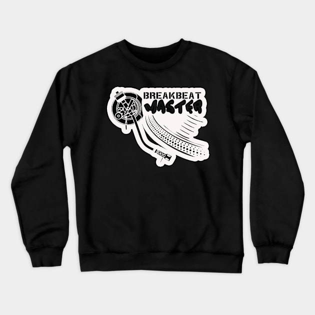 breakbeat master Crewneck Sweatshirt by retroracing